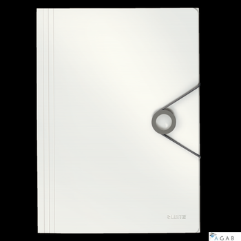Teczka z gumką PP LEITZ SOLID A4 biała 45631001