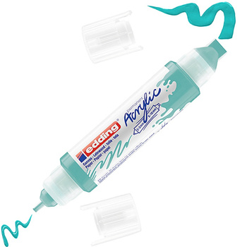 Marker akrylowy 3D e-5400 EDDING, podwójny, 2-3 mm, 5-10 mm, turkusowy