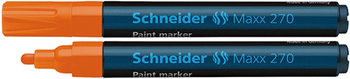 Marker olejowy SCHNEIDER Maxx 270, okrągły, 1-3mm, pomarańczowy