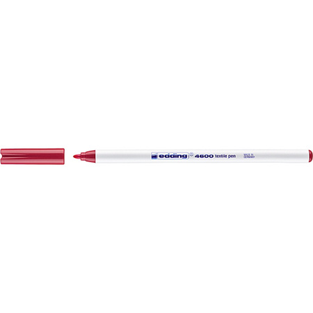 Pisak tekstylny e-4600 EDDING, 1 mm, karminowy