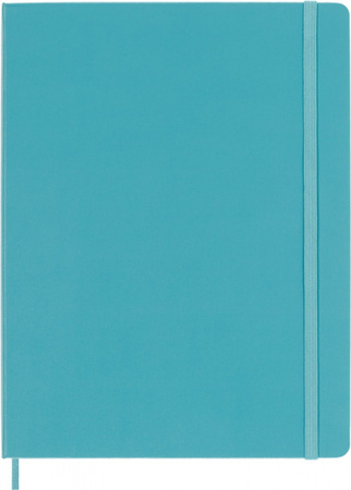 Notes MOLESKINE Classic XL (19x25 cm) w linie, twarda oprawa, reef blue, 192 strony, niebieski