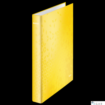 Segregator ringowy WOW Leitz A4 2DR/25mm, żółty 42410016 (X)