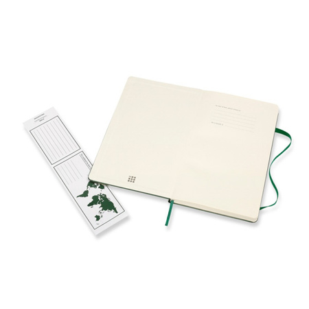 Notes MOLESKINE Classic L (13x21cm) w linie, twarda oprawa, myrtle green, 240 stron, zielony