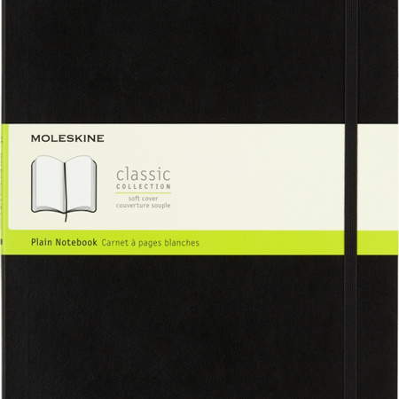 Notes MOLESKINE Classic A4 (21x29,7 cm) gładki, miękka oprawa, 192 strony, czarny