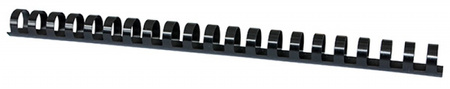 Grzbiety do bindowania OFFICE PRODUCTS, A4, 19mm (165 kartek), 100 szt., czarne