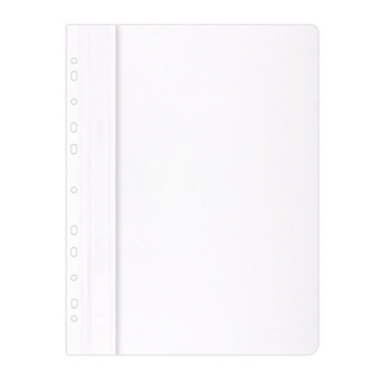 Skoroszyt OFFICE PRODUCTS, PP, A4, miękki, 100/170mikr., wpinany, biały