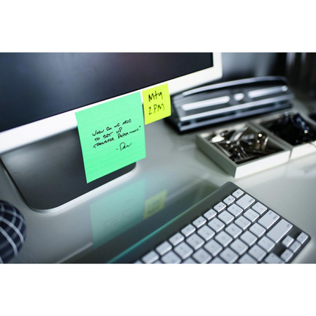 Karteczki samoprzylepne Post-it® Super Sticky XL, OASIS, w linię, 101x101mm, 3x70 kart.