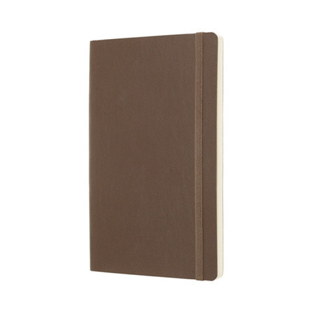 Notes MOLESKINE L (13x21 cm) gładki, miękka oprawa, earth brown, 192 strony, brązowy