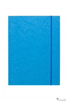 Teczka z gumką prostą DOTTS A4 preszpan jasna niebieska 390g