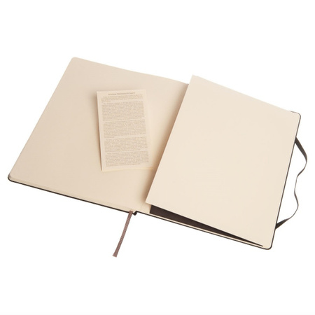 Notes MOLESKINE Classic XL (19x25cm) gładki, twarda oprawa, 192 strony, czarny