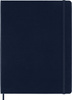 Notes MOLESKINE Classic XL (19x25cm) w linie, twarda oprawa, sapphire blue, 192 strony, niebieski