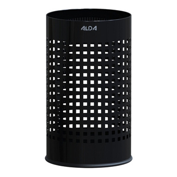 Kosz na śmieci ALDA OFFICER 646A, 18L, stal malowana proszkowo, czarny