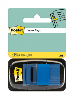 Zakładki indeksujące POST-IT® (680-2), PP, 25,4x43,2mm, 50 kart., niebieskie
