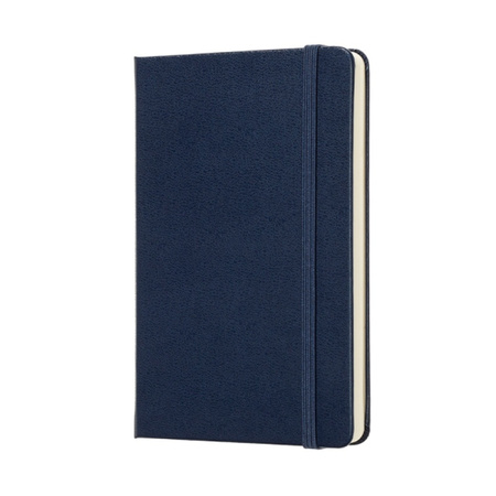 Notes MOLESKINE Classic P (9x14 cm) w kratkę, twarda oprawa, sapphire blue, 192 strony, niebieski