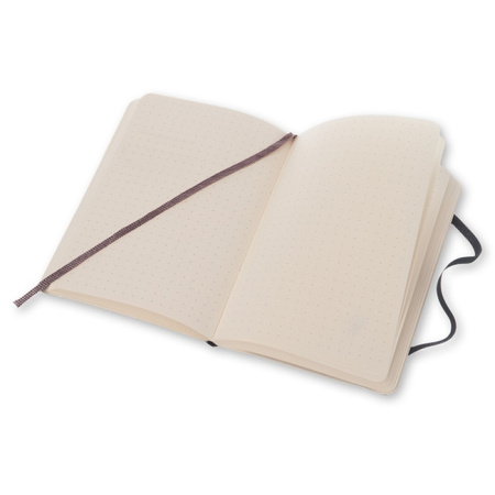 Notes MOLESKINE Classic P (9x14cm) w kropki, miękka oprawa, 192 strony, czarny