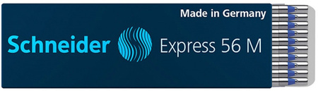 Wkład Express 56 M do długopisu SCHNEIDER, M, format D, niebieski