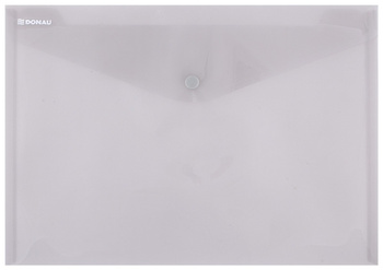 Teczka kopertowa DONAU zatrzask, PP, A4, 180mikr., dymna