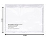 Koperta/przylga kurierska OFFICE PRODUCTS, C5, 500szt., transparentna