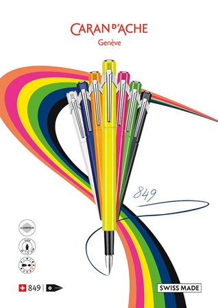 Pióro wieczne CARAN D'ACHE 849, M, czerwone