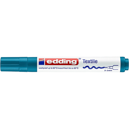 Marker tekstylny e-4500 EDDING, 2-3 mm, błękit orientalny