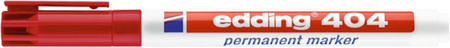 Marker permanentny e-404 EDDING, 0,75 mm, czerwony