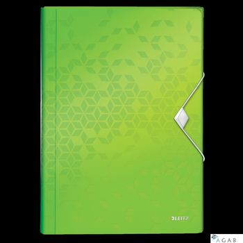 Teczka z 6 przegródkami PP Leitz WOW, zielona 45890054