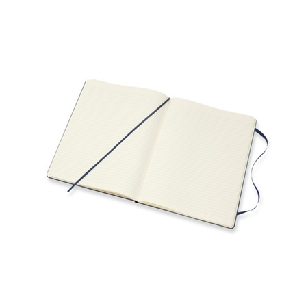 Notes MOLESKINE Classic XL (19x25cm) w linie, twarda oprawa, sapphire blue, 192 strony, niebieski