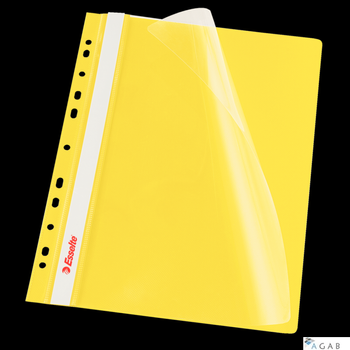 Skoroszyt wpinany ESSELTE żółty 13584 10szt. w folii
