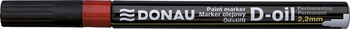 Marker olejowy DONAU D-Oil, okrągły, 2,2mm, czerwony