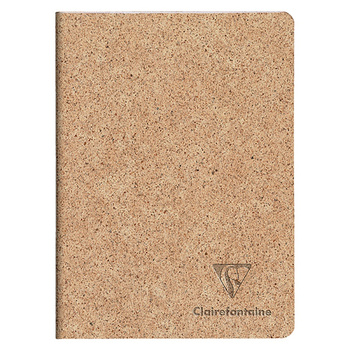 Zeszyt CLAIREFONTAINE Jeans&Cocoa, A5, 48 kartek, w linię, szyty grzbiet, brązowy