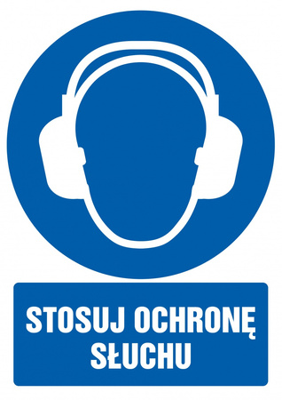 Znak TDC, Stosuj ochronę słuchu