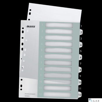 Przekładki plastikowe do nadruku tekstu na kartę, Leitz WOW, 112, biało-czarne 12160000 (X)