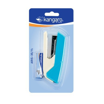 Zszywacz + zszywki 25 kart. KANGARO Aris-35/y2, blister, mix