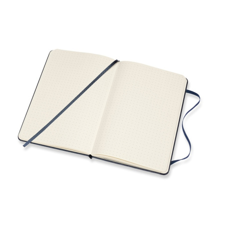 Notes MOLESKINE Classic M (11,5x18 cm) w kropki, twarda oprawa, sapphire blue, 208 stron, niebieski