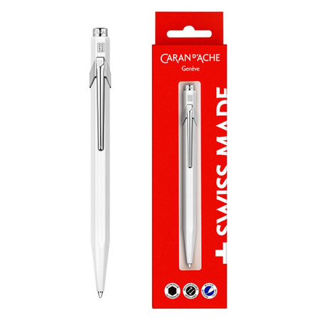 Długopis CARAN D’ACHE 849 Gift Box White, biały