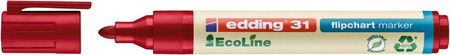 Marker do flipchartów e-31 EDDING ecoline, 1,5-3 mm, czerwony