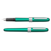 Pióro wieczne Platinum Plaisir Teal Green, M, zielone matowe