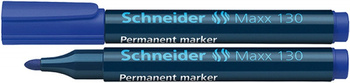 Marker permanentny SCHNEIDER Maxx 130, okrągły, 1-3mm, niebieski