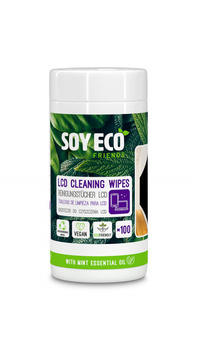 Ściereczki do czyszczenia ekranów SOYECO, Eco, wilgotne, 100 szt.