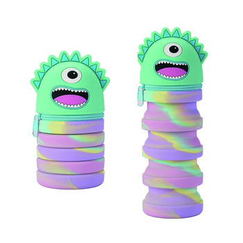 Piórnik silikonowy KEYROAD, pastel, tuba