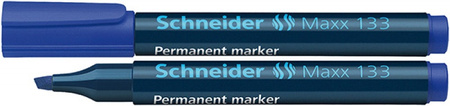 Marker permanentny SCHNEIDER Maxx 133, ścięty, 1-4mm, niebieski