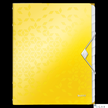 Teczka segregująca 12 przekładek PP Leitz WOW, żółta 46340016 -a (X)