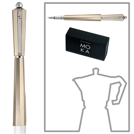 Pióro wieczne GIULIANO MAZZUOLI Moka, ivory aluminium