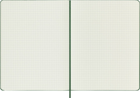 Notes MOLESKINE Classic XL (19x25cm) w kratkę, twarda oprawa, myrtle green, 192 strony, zielony