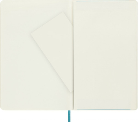 Notes MOLESKINE L (13x21 cm) gładki, miękka oprawa, reef blue, 192 strony, niebieski