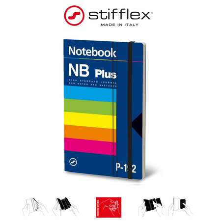Notatnik STIFFLEX, 13x21cm, 192 strony, VHS Polar Plus