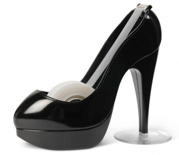 Dyspenser do taśm Scotch® w kształcie szpilki (C30-BLACK SHOE), taśma GRATIS