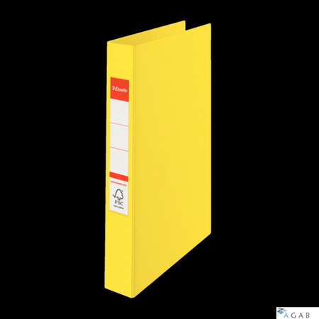Segregator Esselte A4 z 2 kółkami, grzbiet 42 mm, żółty, , 14450