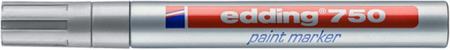 Marker olejowy e-750 EDDING, 2-4mm, srebrny