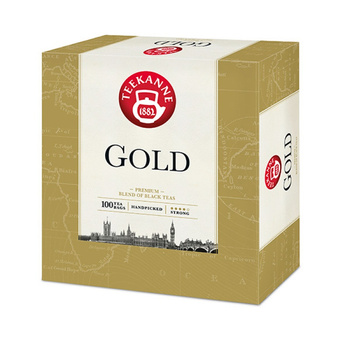 Herbata czarna TEEKANNE Gold, 100 torebek, 200 g, z zawieszką